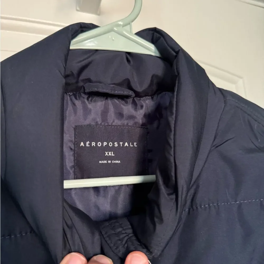 Navy Aeropostale Puffer Vest Size XXL